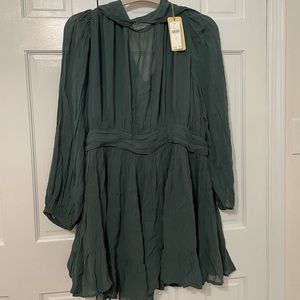 BNWT Anthropologie Size XL Green mini dress